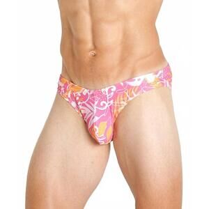 NEW JACK ADAMS second skin swim brief in tropic pink